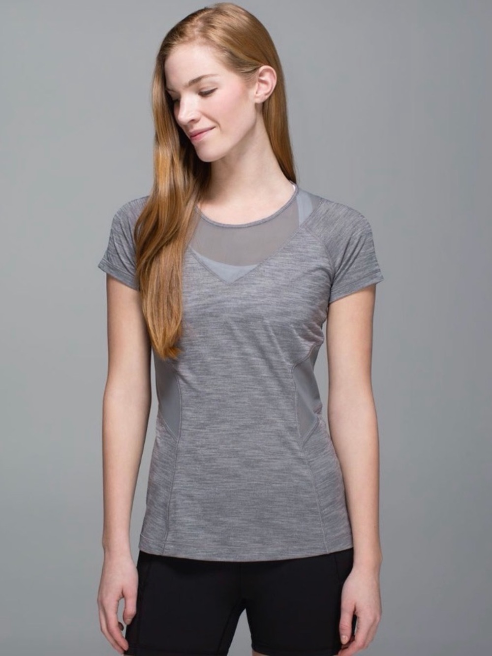 Lululemon Mesh With Me Short Sleeve
Heathered Slate / Slate
